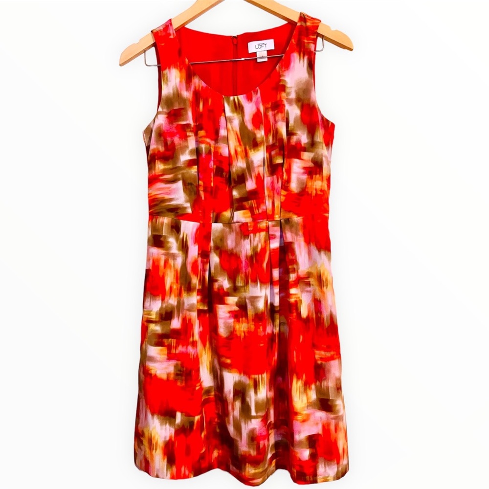 Ann Taylor LOFT Abstract Sheath Dress